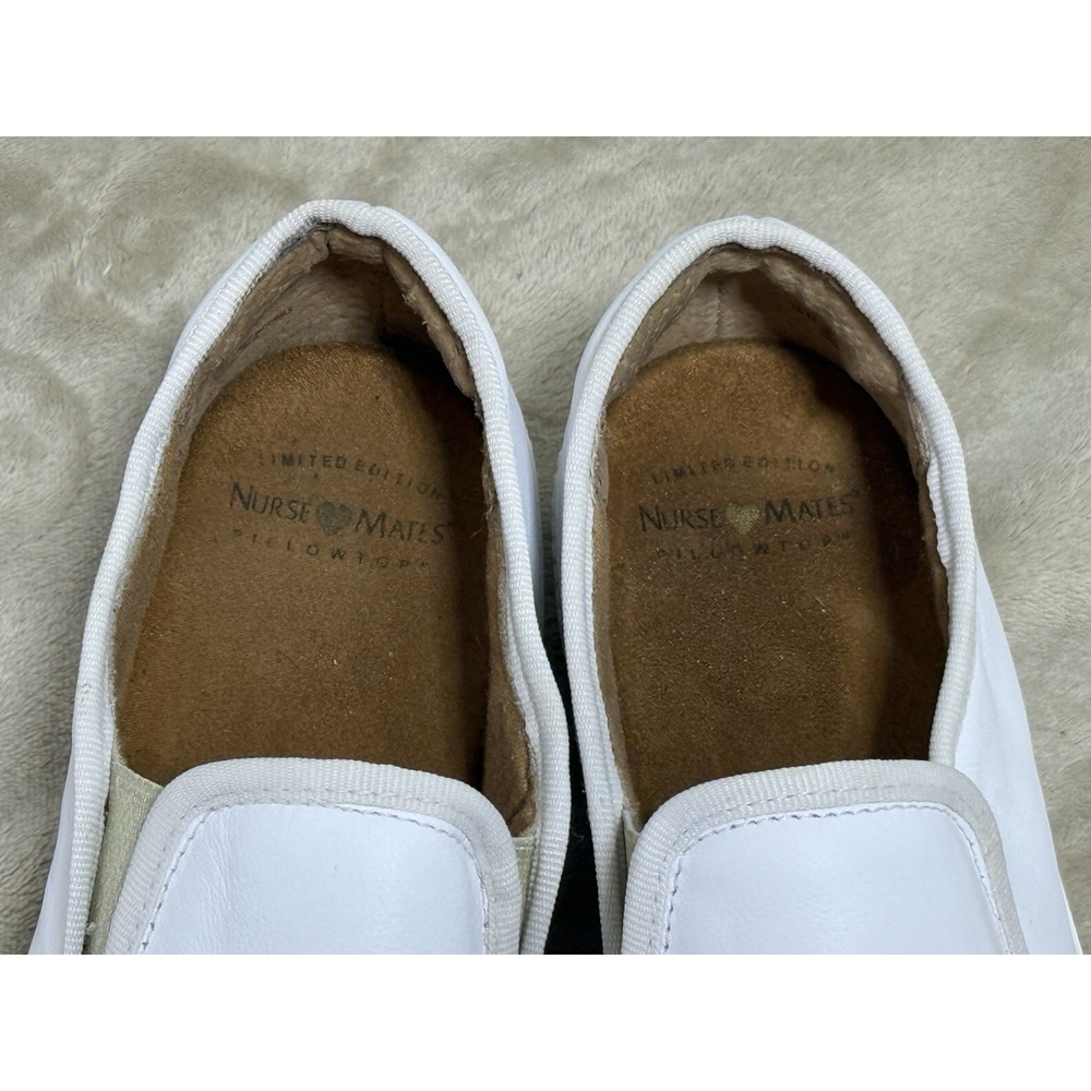 Nurse Mates Limited Edition Adela Slip-On Shoes White Women's 10M Hospital PRN - Picture 9 of 13